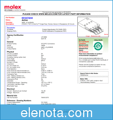 Molex Electronics 0015474244 datasheet