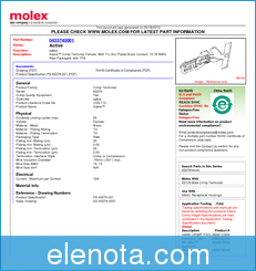 Molex Electronics 0433740001 datasheet