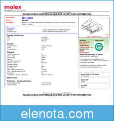 Molex Electronics 0511140810 datasheet