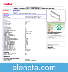 Molex Electronics 0526741391 datasheet