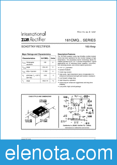 International Rectifier 161CMQ datasheet