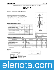 Toshiba 1DL41A datasheet