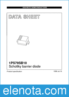 Philips 1PS79SB10 datasheet