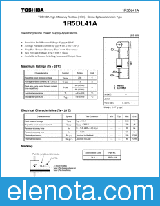 Toshiba 1R5DL41A datasheet