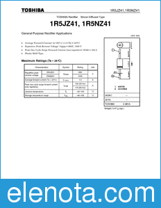 Toshiba 1R5NZ41 datasheet