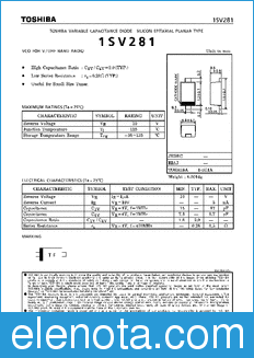 Toshiba 1SV281 datasheet