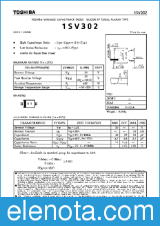 Toshiba 1SV302 datasheet