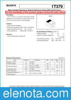 Sony Semiconductor 1T379 datasheet