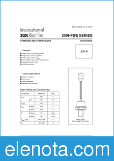 International Rectifier 200HF datasheet