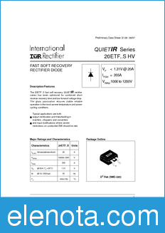 International Rectifier 20ETF-S-HV datasheet