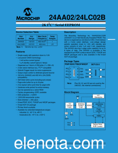 Microchip 24AA02 datasheet
