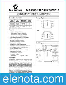 Microchip 24AA515 datasheet
