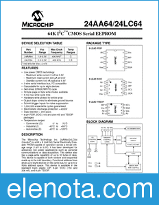 Microchip 24AA64 datasheet