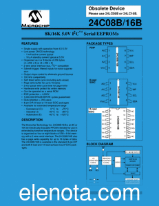 Microchip 24C08B datasheet