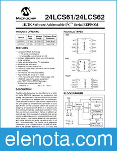 Microchip 24LCS61 datasheet