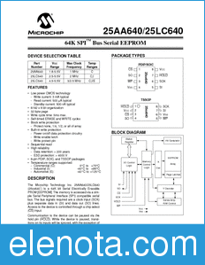 Microchip 25AA640 datasheet