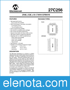 Microchip 27C256 datasheet