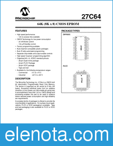 Microchip 27C64 datasheet
