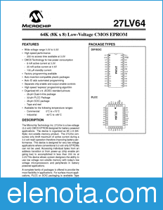 Microchip 27LV64 datasheet