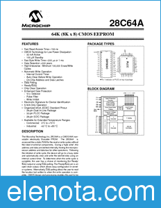 Microchip 28C64A datasheet