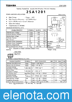 Toshiba 2SA1201 datasheet