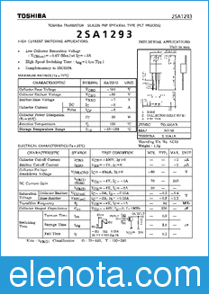 Toshiba 2SA1293 datasheet