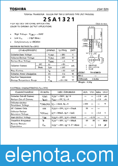Toshiba 2SA1321 datasheet