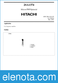 Hitachi 2SA1374 datasheet