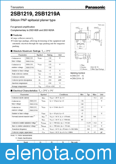Panasonic 2SB1219 datasheet