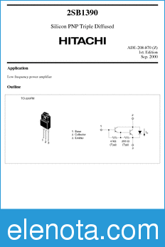 Hitachi 2SB1390 datasheet