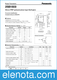 Panasonic 2SB1503 datasheet