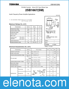 Toshiba 2SB1667(SM) datasheet