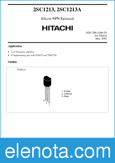 Hitachi 2SC1213A datasheet
