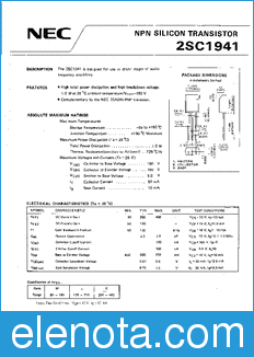 NEC 2SC1941 datasheet