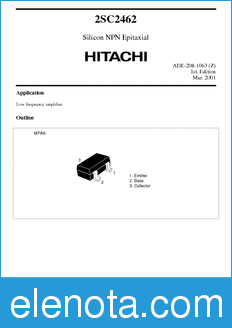 Hitachi 2SC2462 datasheet