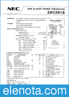 NEC 2SC2518 datasheet