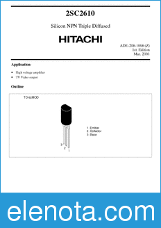 Hitachi 2SC2610 datasheet