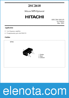 Hitachi 2SC2618 datasheet
