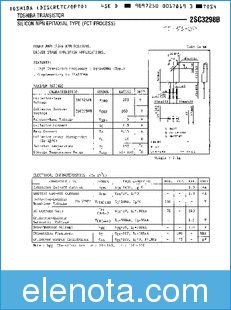 Toshiba 2SC3298 datasheet