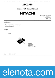 Hitachi 2SC3380 datasheet
