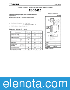 Toshiba 2SC3425 datasheet