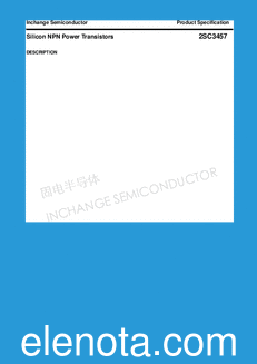 Inchange Semiconductor 2SC3457 datasheet