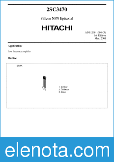 Hitachi 2SC3470 datasheet