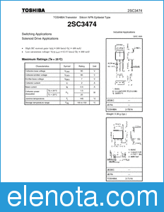 Toshiba 2SC3474 datasheet