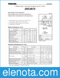 Toshiba 2SC3672 datasheet
