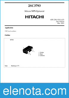 Hitachi 2SC3793 datasheet