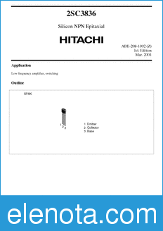 Hitachi 2SC3836 datasheet