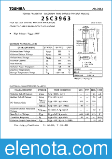 Toshiba 2SC3963 datasheet