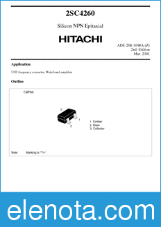 Hitachi 2SC4260 datasheet