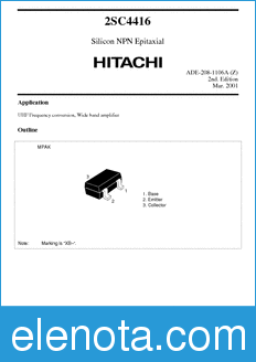 Hitachi 2SC4416 datasheet
